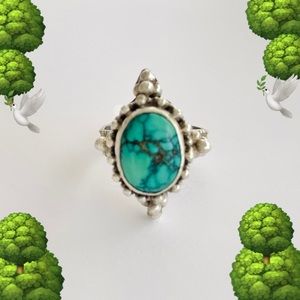 🌳🕊RING ~ turquoise silver